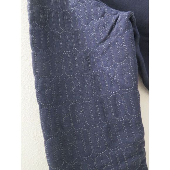 UGG 1125870 Women's Sz M Onyx Black Tatiana Logo Fleece Hoodie Sweatshirt $118 - Picture 5 of 8